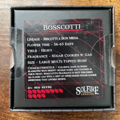 Solfire Gardens Bosscotti